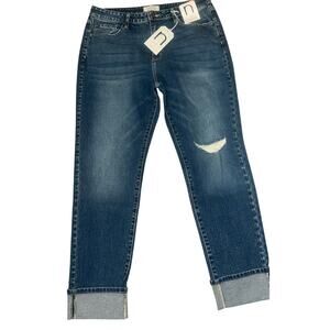 Nature Denim Mom jeans medium stone wash denim size 12/31. NWT.